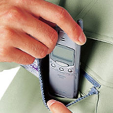 携帯電話インナーポケット