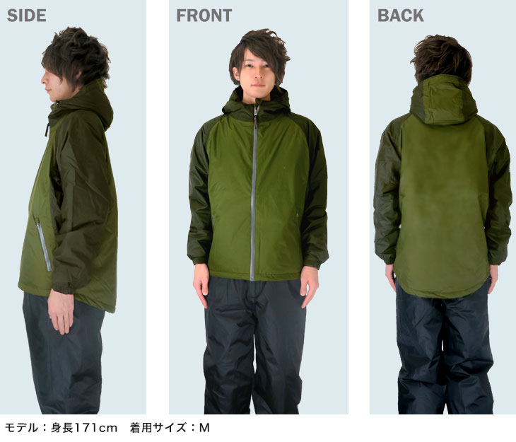 マック 3720 防水防寒ジャケット モデル着用画像