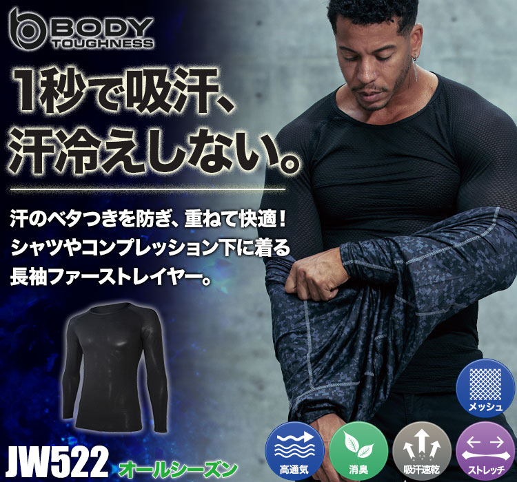 BODY TOUGHNESSの涼しいコンプレッションウェア