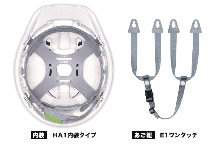 帽体 ABS製/通気孔カバー PC製]ヘルメット ライナーあり 大型ベンチ