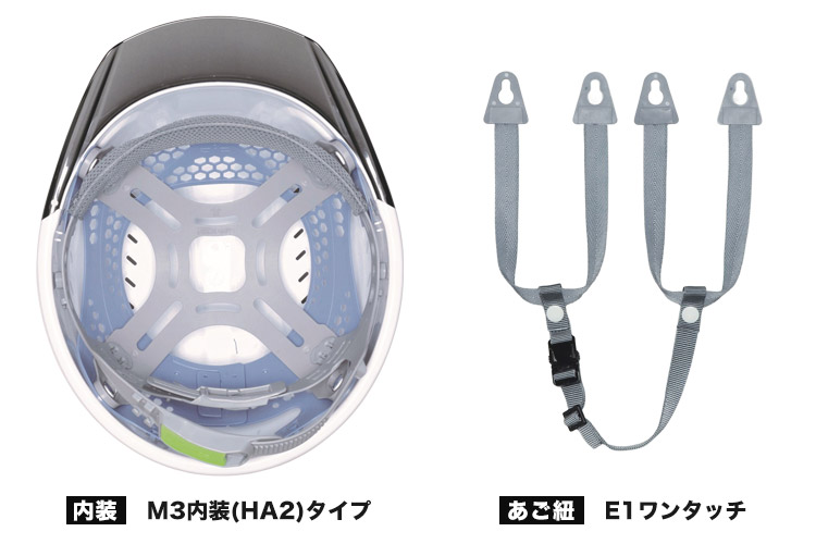帽体 ABS製/ひさし PC製]エアロメッシュヘルメット ライナーあり