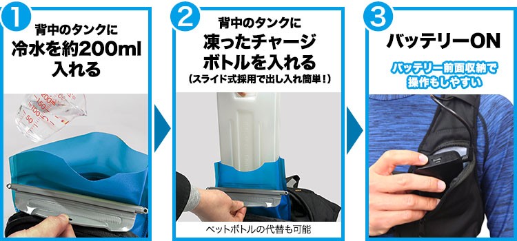 ICW710 水冷服 使い方