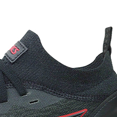 アシックス安全シューズ cp213 フィット性のある履き口ニット素材