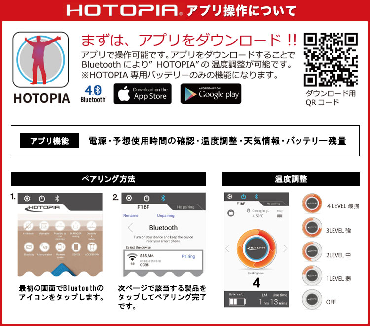 HOTOPIA(ホットピア)アプリ操作について