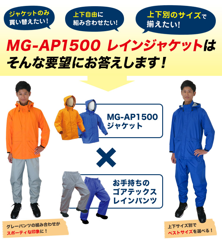 レインジャケットの紹介