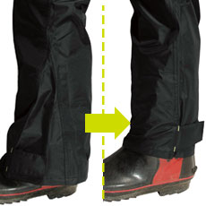 マチが広く長靴でも脱ぎ履きが楽に行なえます。