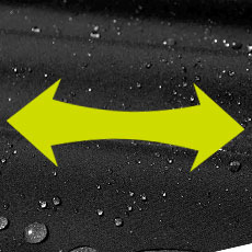 着心地の良いストレッチ生地