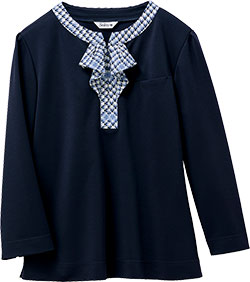 サックスチェック×ネイビー(37172)