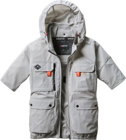 ユニフォームネクスト×バートルコラボ限定商品/エアークラフト ハイバック半袖XL 春夏用]バートル AC2036 エアークラフト ハイバックファン半袖