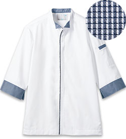 白xブルーチェック(683)