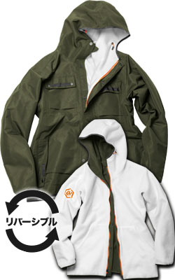 カーキ×ホワイト(OV)