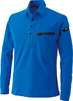 通年]TS DESIGN・ESワークニットロングポロシャツ[男女兼用](08