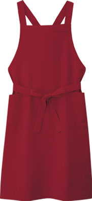 N さん　専用 胸当てエプロン 27327 X型 男女兼用 メンズ レディース 制服