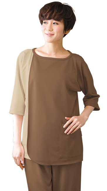 FOLK(フォーク) 検診衣 プルオーバー型前開きタイプ[男女兼用