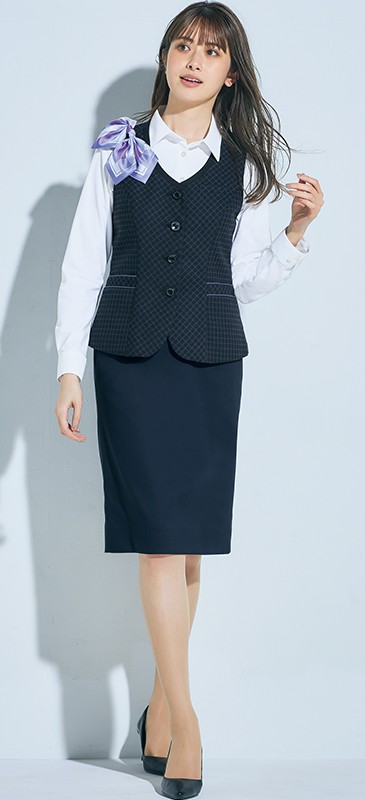 70%OFF‼️15号⭐️新品⭐️事務服☆⭐️スカートスーツ⭐️無地✖️グレー⭐️3点 通年]タイトスカート[ストレッチ](22-AR3016) | 株式会社チクマ