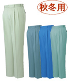 [秋冬用]チノクロス形態安定ツータックパンツ(01-30001)