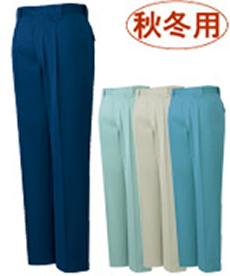 [秋冬用]製品制電ワンタックパンツ[JIS T8118適合](01-40101)