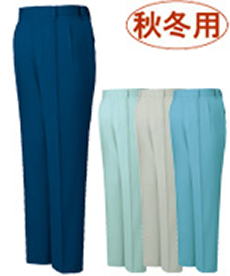 [秋冬用]ソフトツイル制電ツータックパンツ(01-41501)