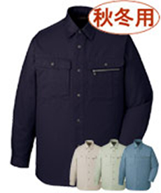 [秋冬用]綿100%長袖シャツ(01-41604)
