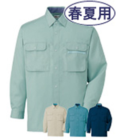 [春夏用]製品制電長袖シャツ[JIS T8118適合](01-44104)