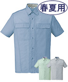 [春夏用]製品制電清涼半袖シャツ[JIS T8118適合](01-45314)