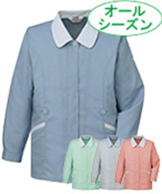 [春夏用]製品制電清涼長袖スモック[JIS T8118適合](01-45325)