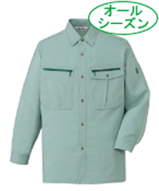 [通年]ストレッチ長袖シャツ(01-45904)