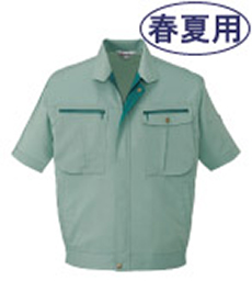 [春夏用]ストレッチ半袖ブルゾン(01-45910)
