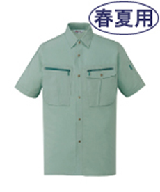 [春夏用]ストレッチ半袖シャツ(01-45914)