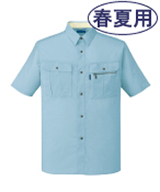 [春夏用]形態安定半袖シャツ(01-46014)