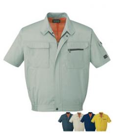 [春夏用]制電ソフトサマーツイル半袖ブルゾン(01-46210)