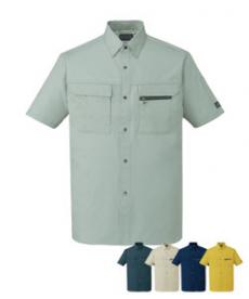 [春夏用]制電ソフトサマーツイル半袖シャツ(01-46214)
