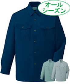 [通年]エコ制電長袖シャツ(01-46904)