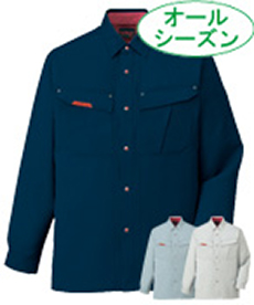 [通年]抗菌防臭長袖シャツ(01-47504)