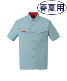 [春夏用]抗菌防臭半袖シャツ(01-47514)