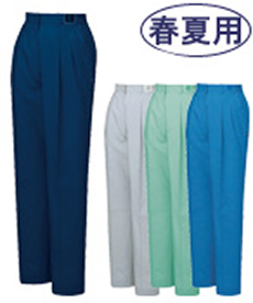 [春夏用]エコ5バリューレディースツータックパンツ[JIS T8118適合][女性用](01-47806)