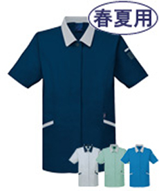 [春夏用]エコ5バリュー半袖スモック[JIS T8118適合](01-47835)