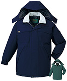 [秋冬用]エコ防水防寒コート[フード付・取り外し可能](01-48263)