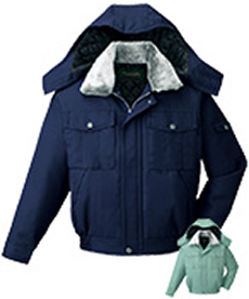 [秋冬用]エコ防寒ブルゾン[フード付・取り外し可能](01-48270)