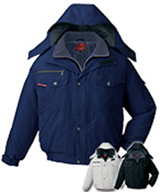 [秋冬用]制電防寒ブルゾン[フード付・取り外し可能](01-48420)