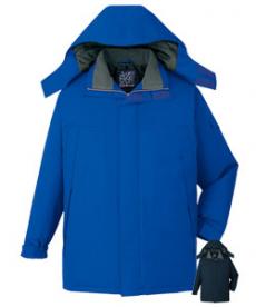 [秋冬用]防水防寒コート[フード付・取り外し可能](01-48433)