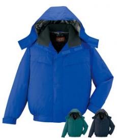 [秋冬用]裏アルミ防寒ブルゾン[フード付・取り外し可能](01-48440)