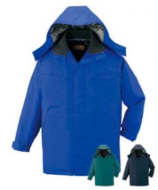 [秋冬用]裏アルミ防寒コート[フード付・取り外し可能](01-48443)