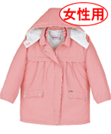 [秋冬用]レディース防寒コート[フード付き][女性用](01-560)