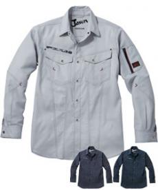 [春夏用]Jawin ストレッチ長袖シャツ(01-56804)