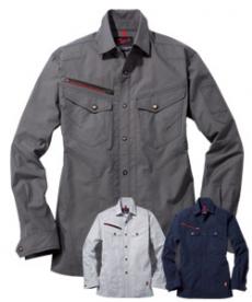 [春夏用]Jawin ストレッチ長袖シャツ[男女兼用](01-57204)