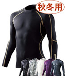 [秋冬用]Jawin防寒ローネックロングスリーブ(01-58204)