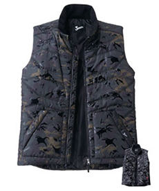 [秋冬用]Jawinカモフラ防寒ベスト(01-58710)