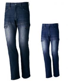 [春夏用]Z-DRAGONストレッチデニムノータックカーゴパンツ(01-75602)