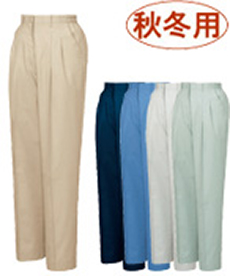 [秋冬用]エコ3バリューレディースツータックパンツ[JIS T8118適合][女性用](01-80106)